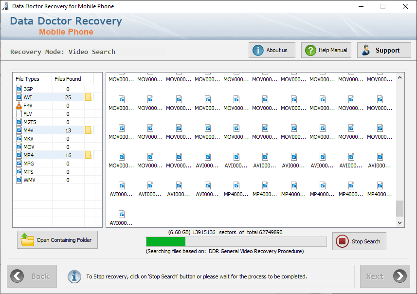 Data Recovery Scannning Processing